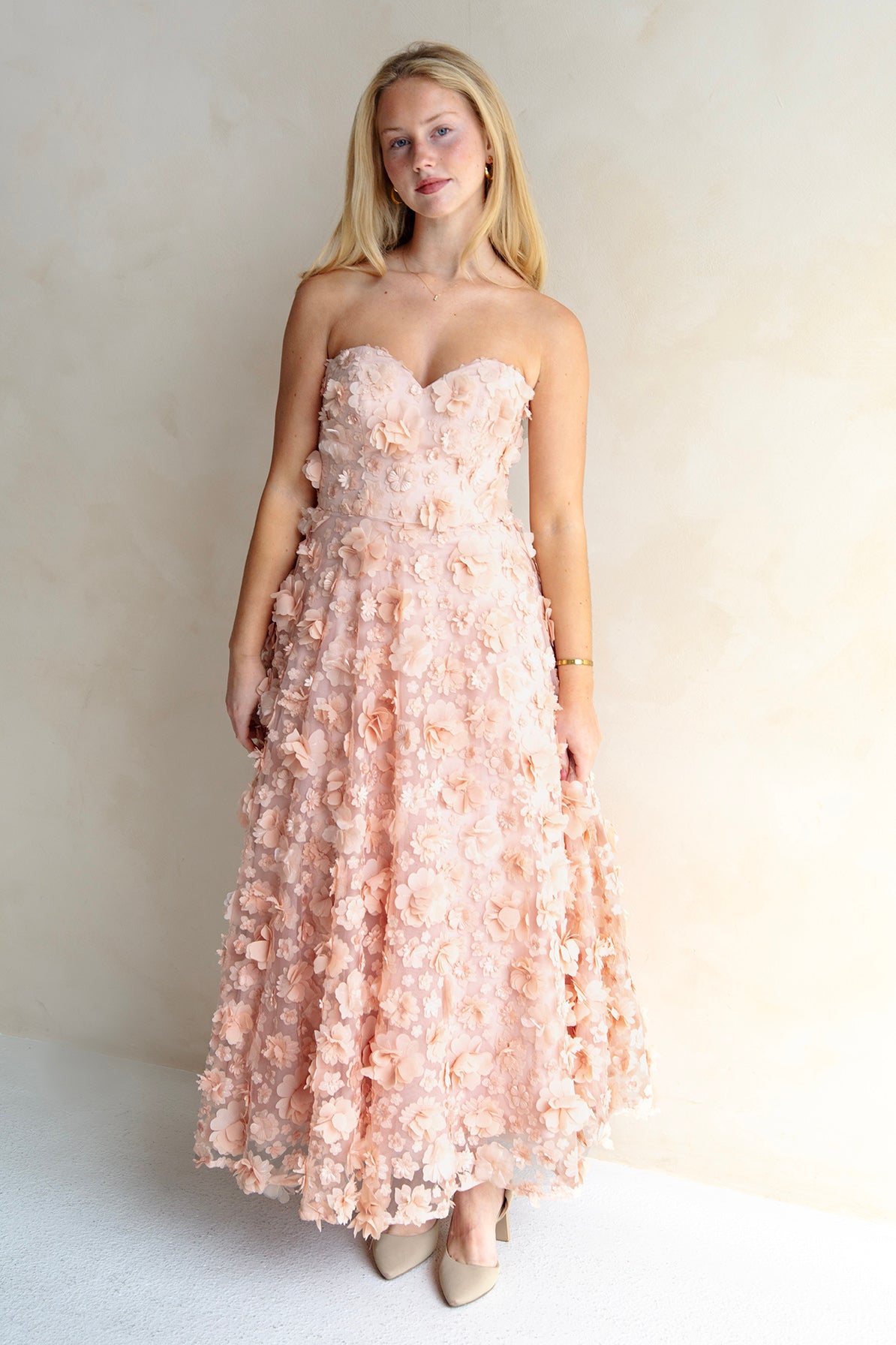 Enchanted Midi Dress in Rose by Bariano