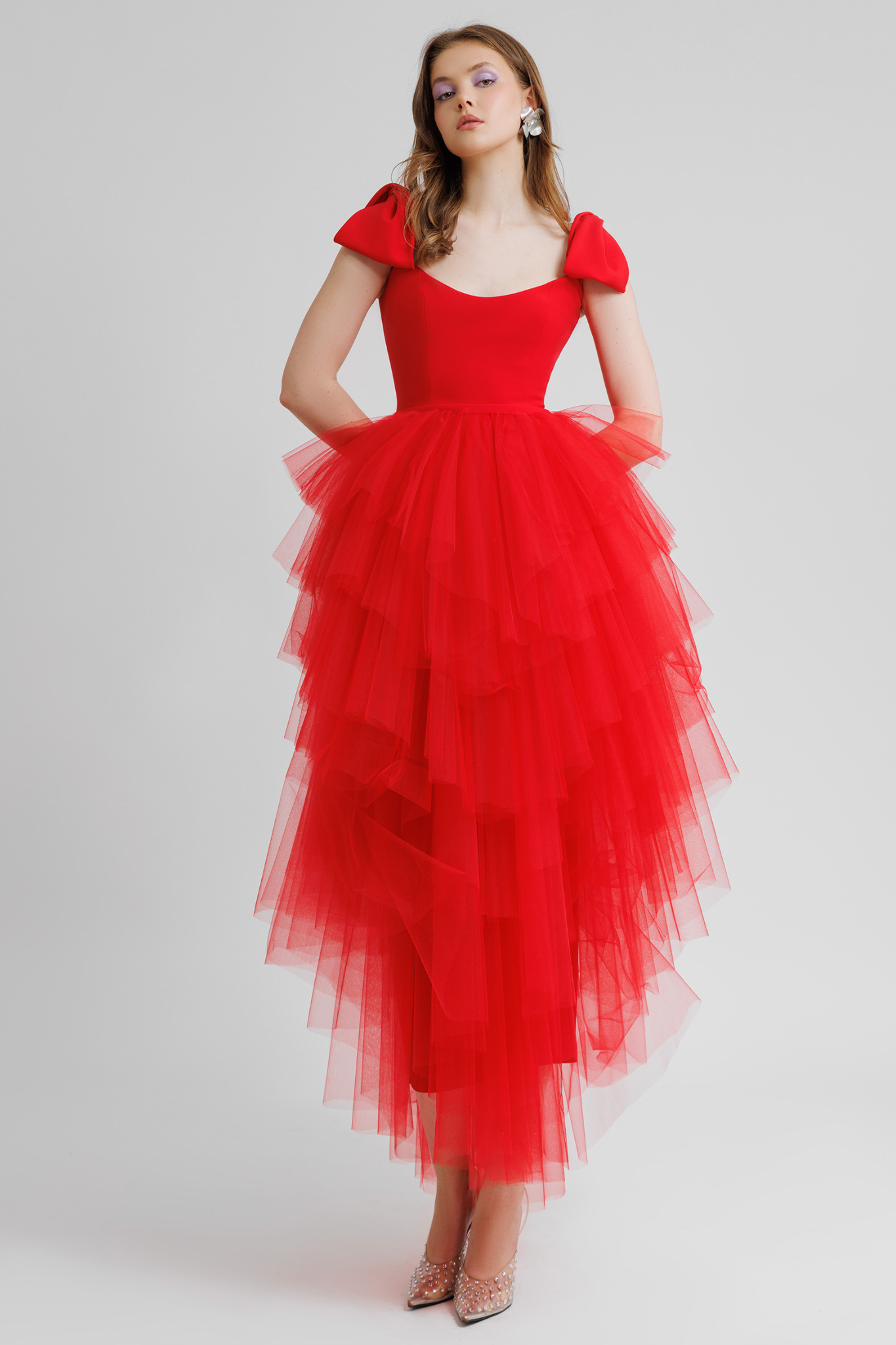 Red tulle skirt 70s new arrivals