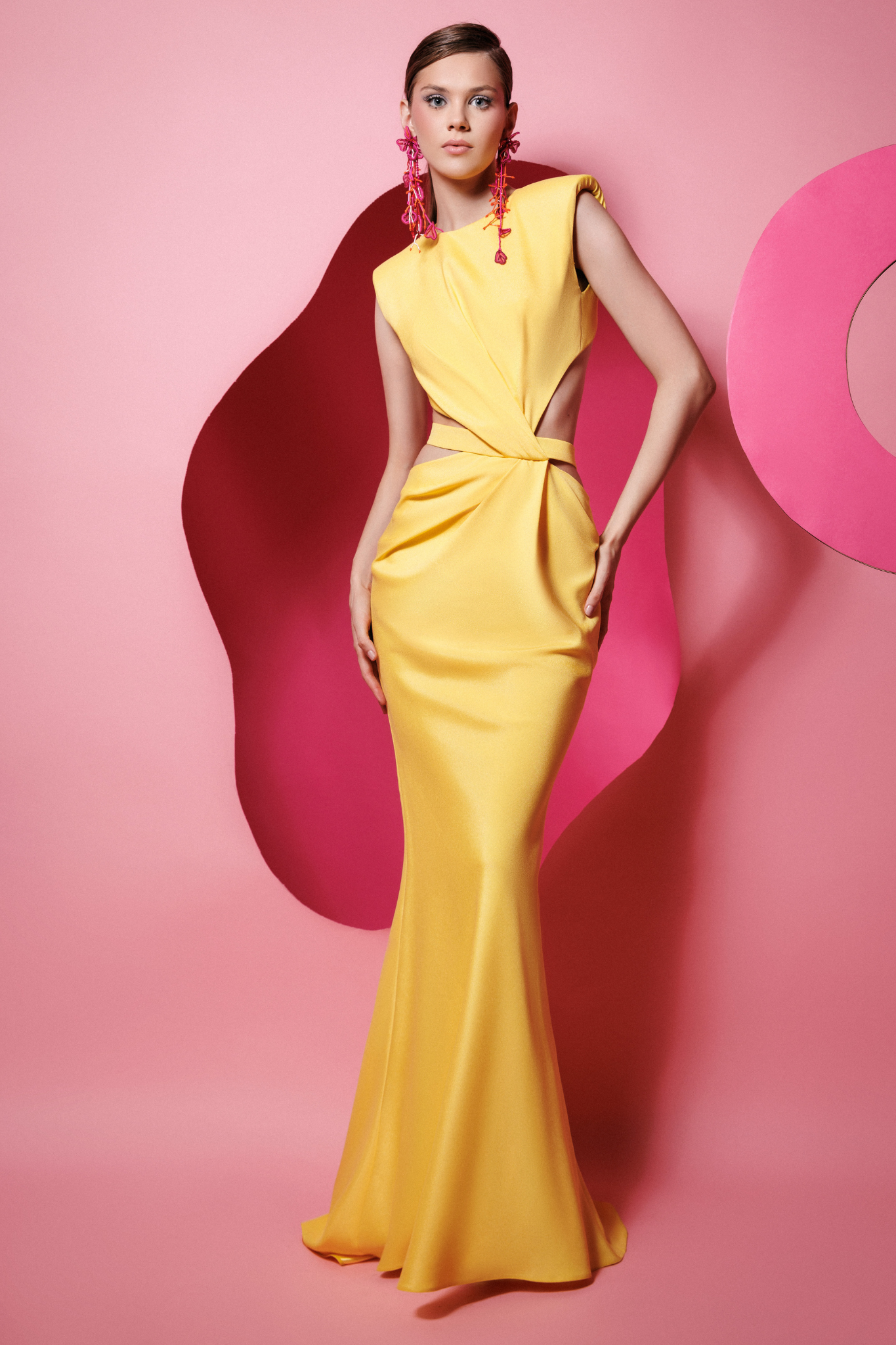 Quinn Gown in Yellow by Gemy Maalouf - RENTAL