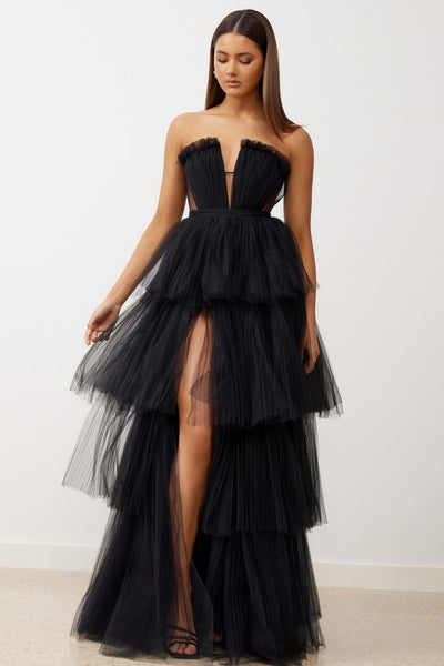 La Mer Dress in Black by Lexi - RENTAL
