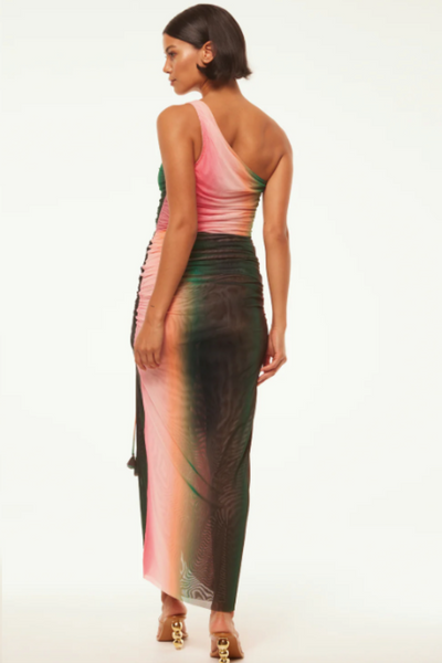 Sirena Ombre Mesh Midi Dress by MISA Los Angeles - RENTAL