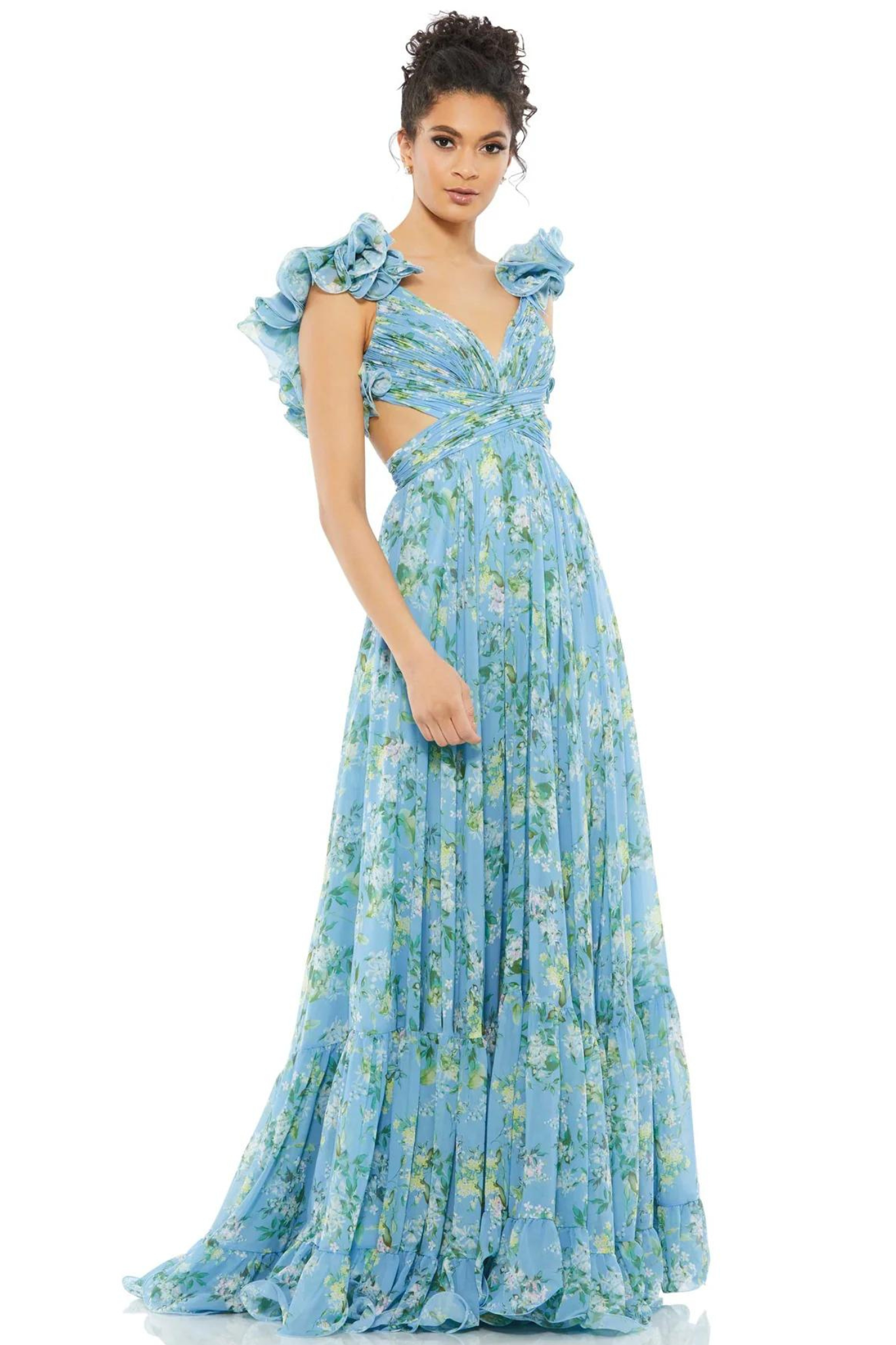 Mac duggal blue gown discount