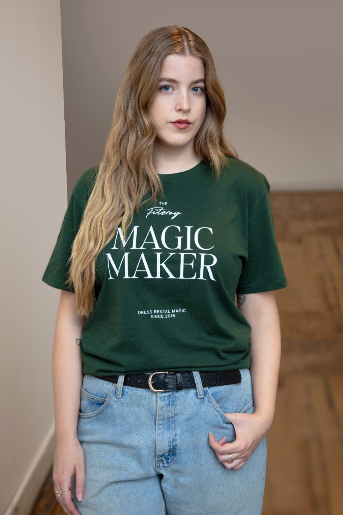 Forest Green T Shirt Dress Limited Edition Magic Maker T-Shirt in Forest  Green  The Fitzroy