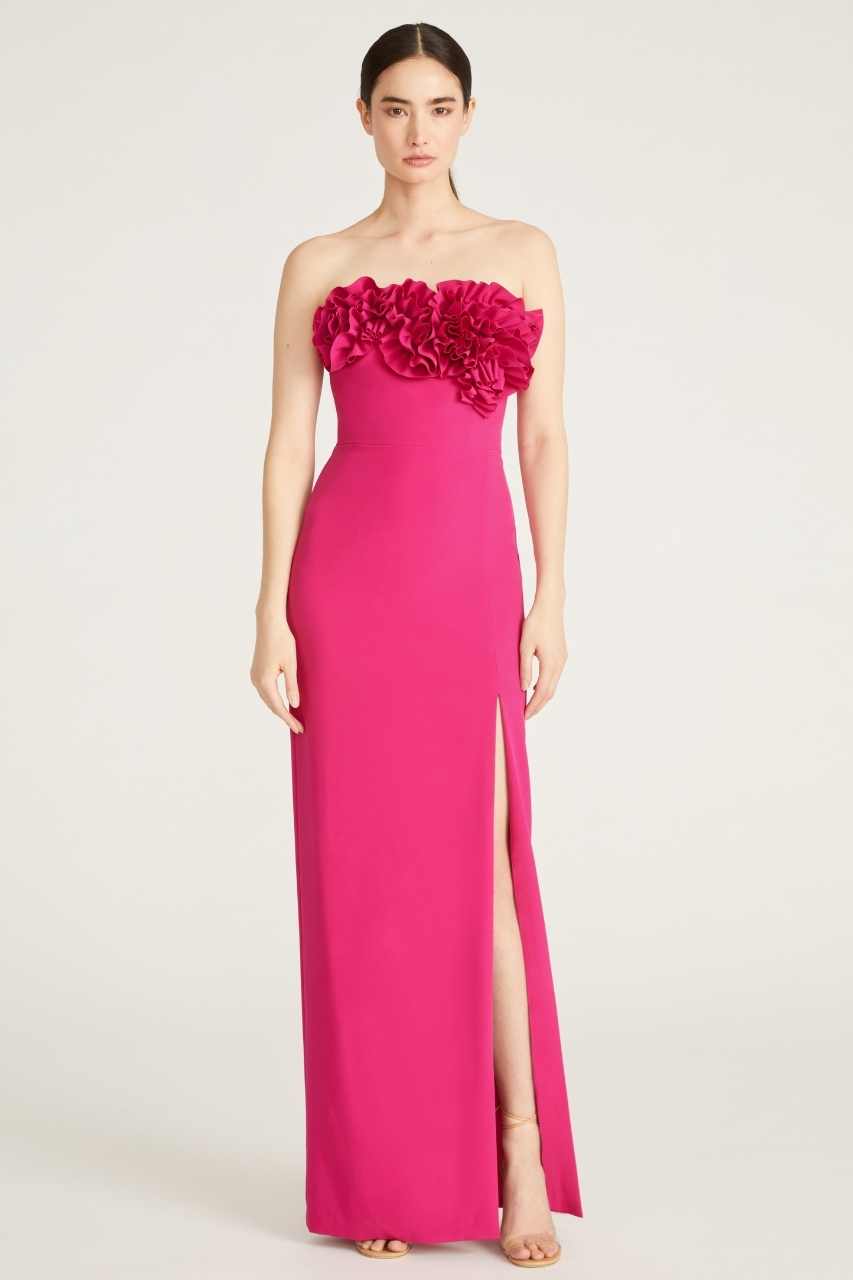 Gemma Crepe Gown by ML Monique Lhuillier - RENTAL The Fitzroy Gemma Crepe Gown by ML Monique Lhuillier - RENTAL The Fitzroy