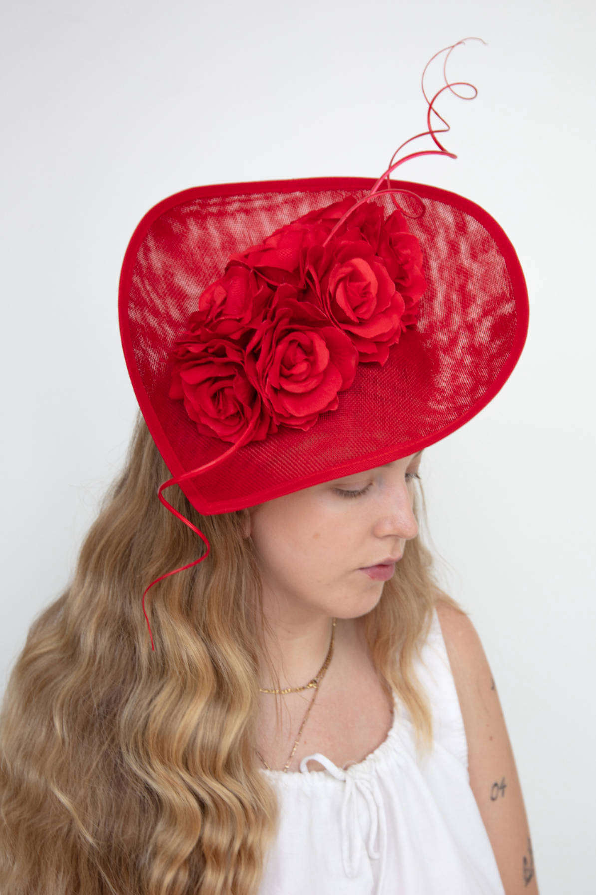 Rosehill Red Fascinator