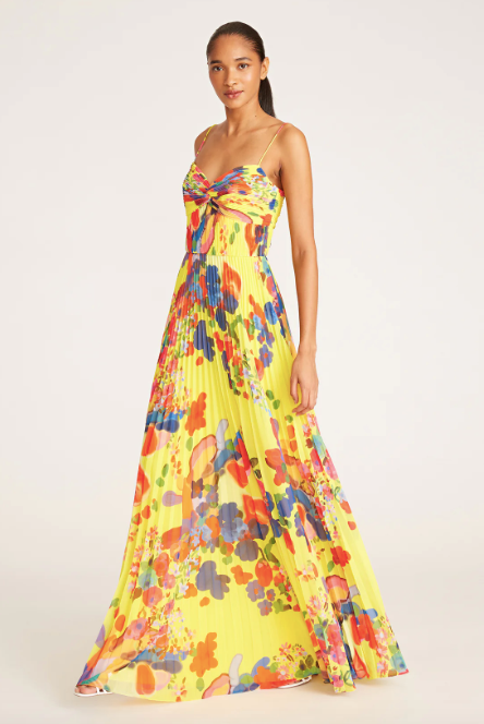 Savannah Pleated Gown by AMUR RENTAL The Fitzroy