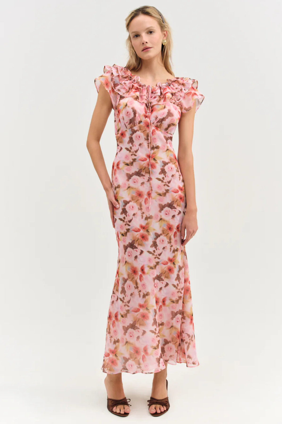 Florence Fallen Floral Maxi Dress by For Love and Lemons