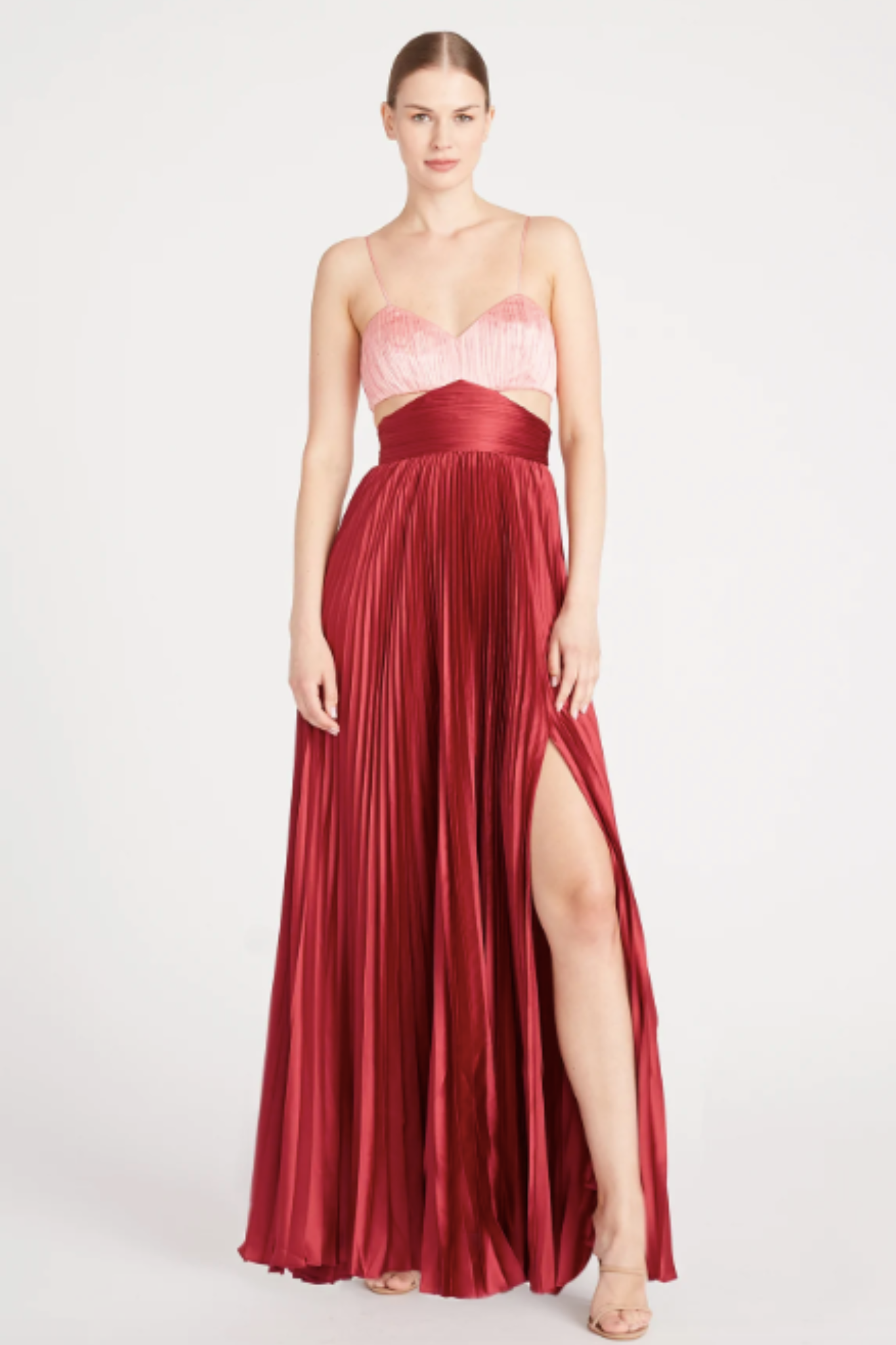 Elodie Gown in Wine by AMUR RENTAL The Fitzroy