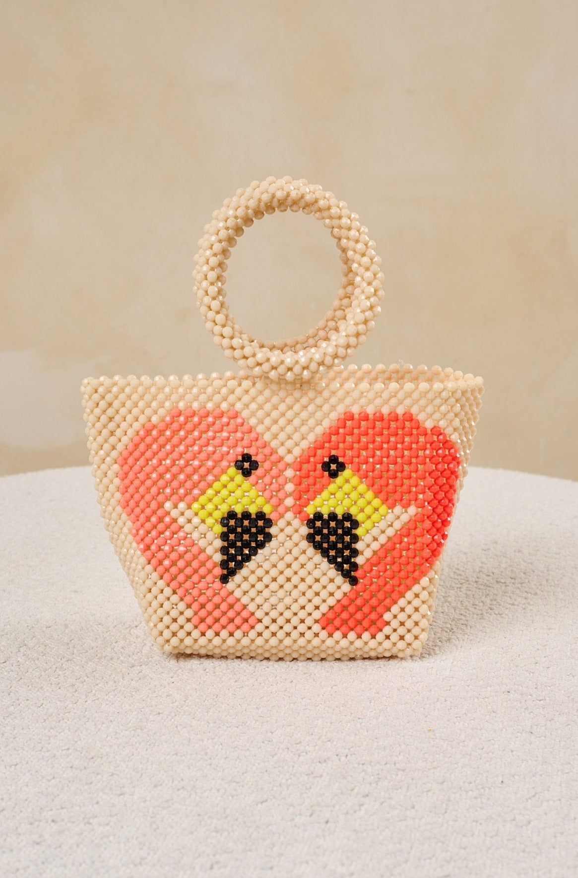 Flamingo Top Handle Bag by Del Duca - RENTAL