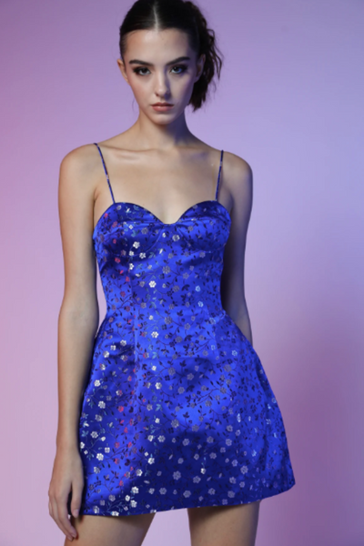 Fallon Jacquard Mini Dress by Sau Lee - RENTAL
