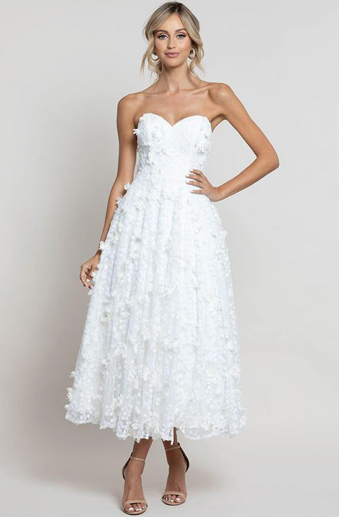 Adela Appliqu Midi Dress by Bariano - RENTAL The Fitzroy Adela Appliqu Midi Dress by Bariano - RENTAL The Fitzroy
