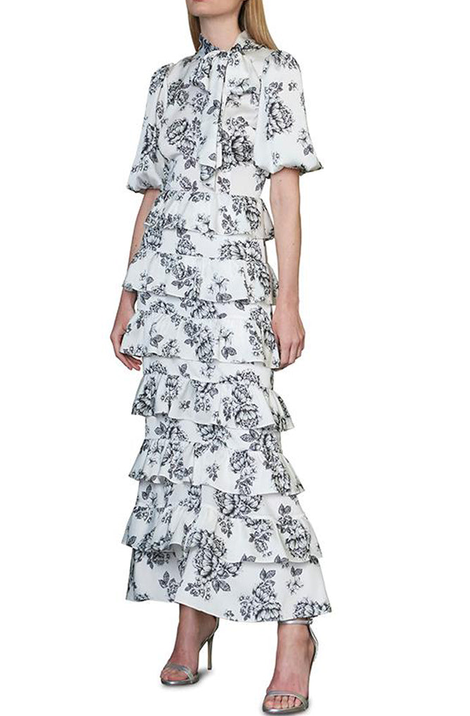 Avignon Printed Midi Dress by ML Monique Lhuillier RENTAL The