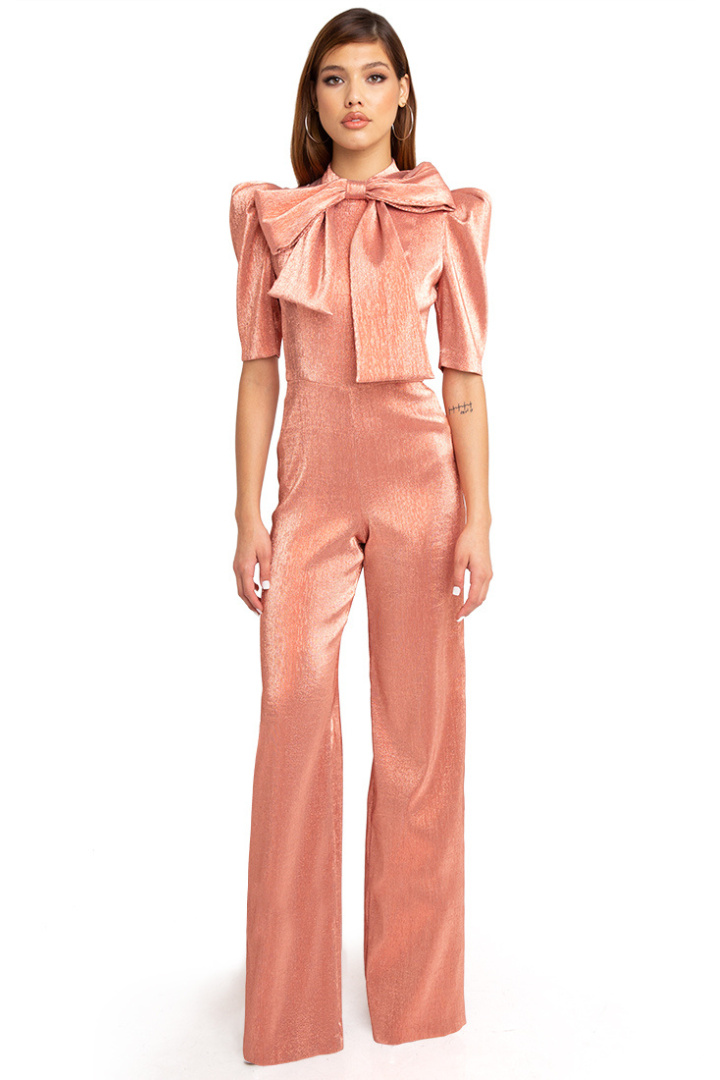 Black halo pink jumpsuit shop