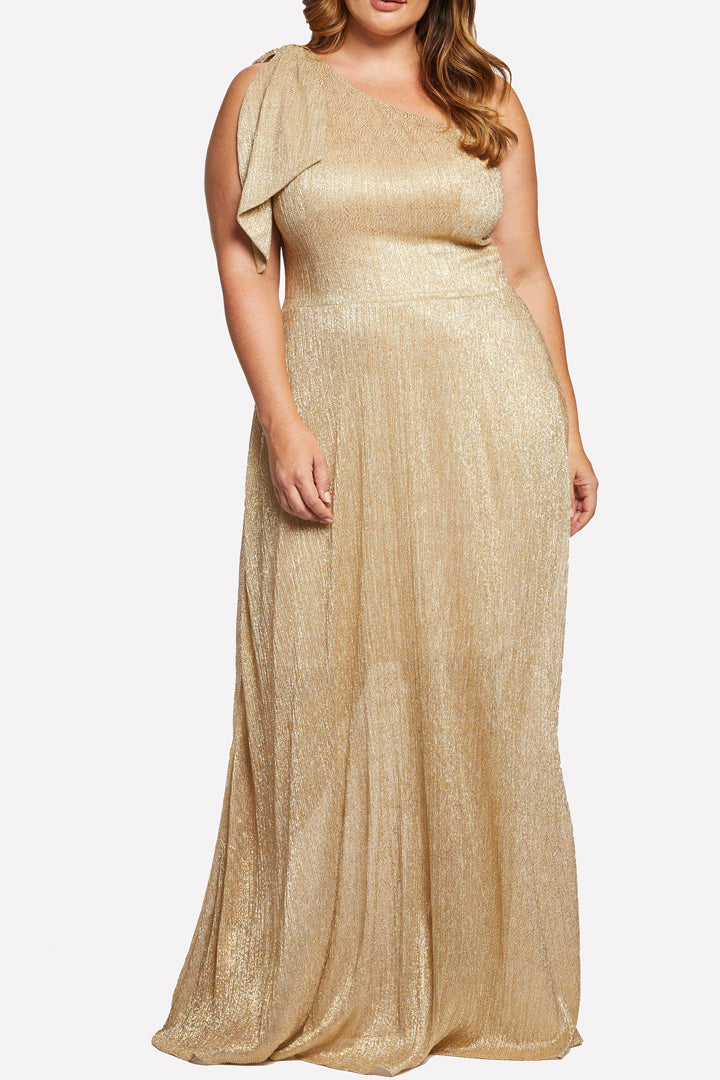 Elsie Gold Gown by Dress The Population - RENTAL