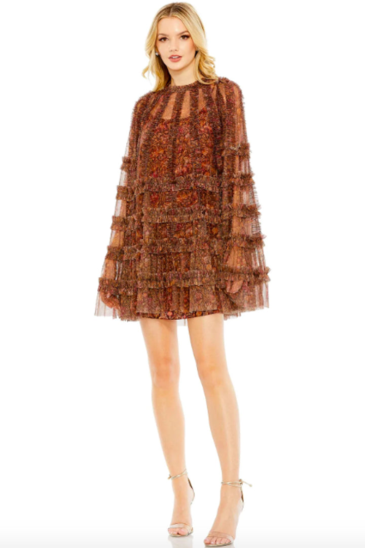 Chouette Ruffle Mini Dress by Mac Duggal - RENTAL The Fitzroy Chouette Ruffle Mini Dress by Mac Duggal - RENTAL The Fitzroy