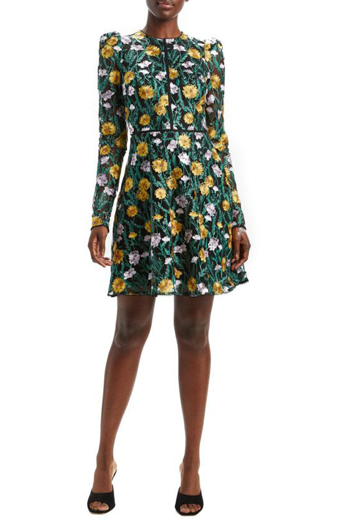 Emily Embroidered Lace Dress by ML Monique Lhuillier RENTAL