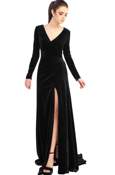 Ravenna Velvet Gown by Mac Duggal - RENTAL