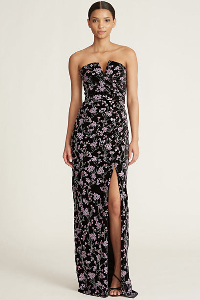 Saura Velvet Gown by Theia Couture - RENTAL – The Fitzroy