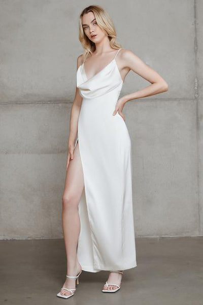 Mila Slip Dress in Ivory by Lexi - RENTAL
