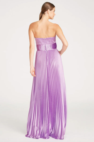 Petunia Pleated Strapless Gown by AMUR - RENTAL