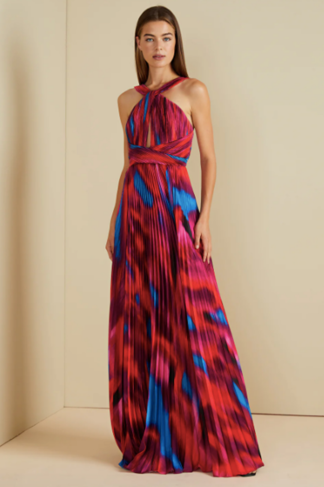 Fire and Ice Halter Gown by AMUR - RENTAL – The Fitzroy