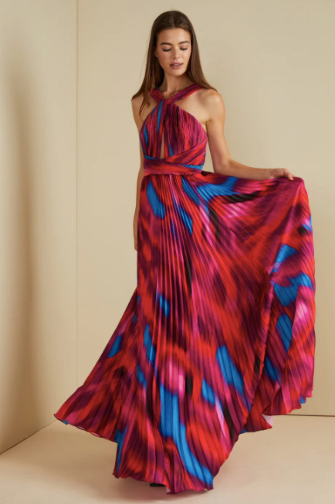 Fire and Ice Halter Gown by AMUR - RENTAL  The Fitzroy