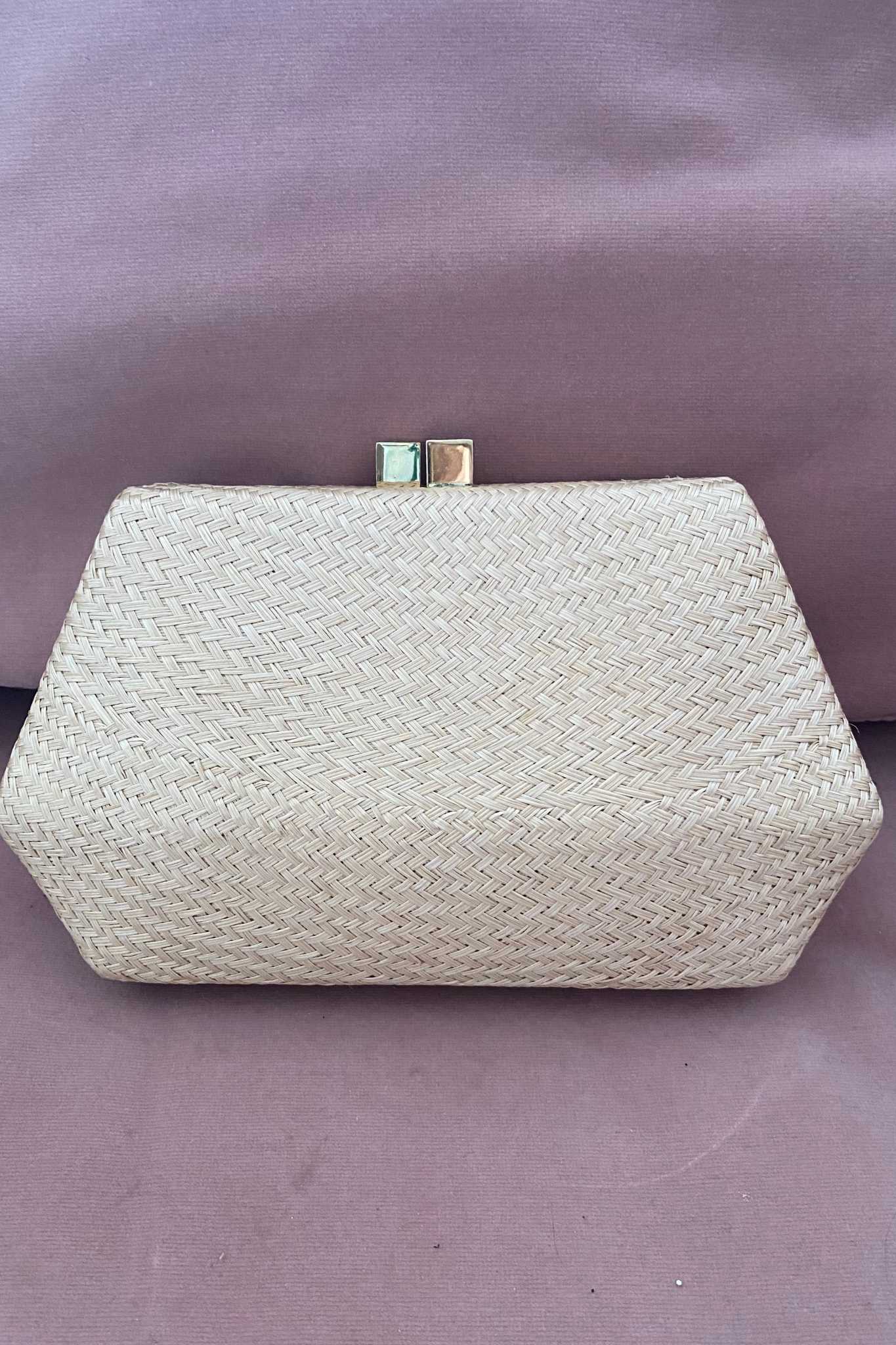 Blanca Woven Clutch by Serpui - RENTAL