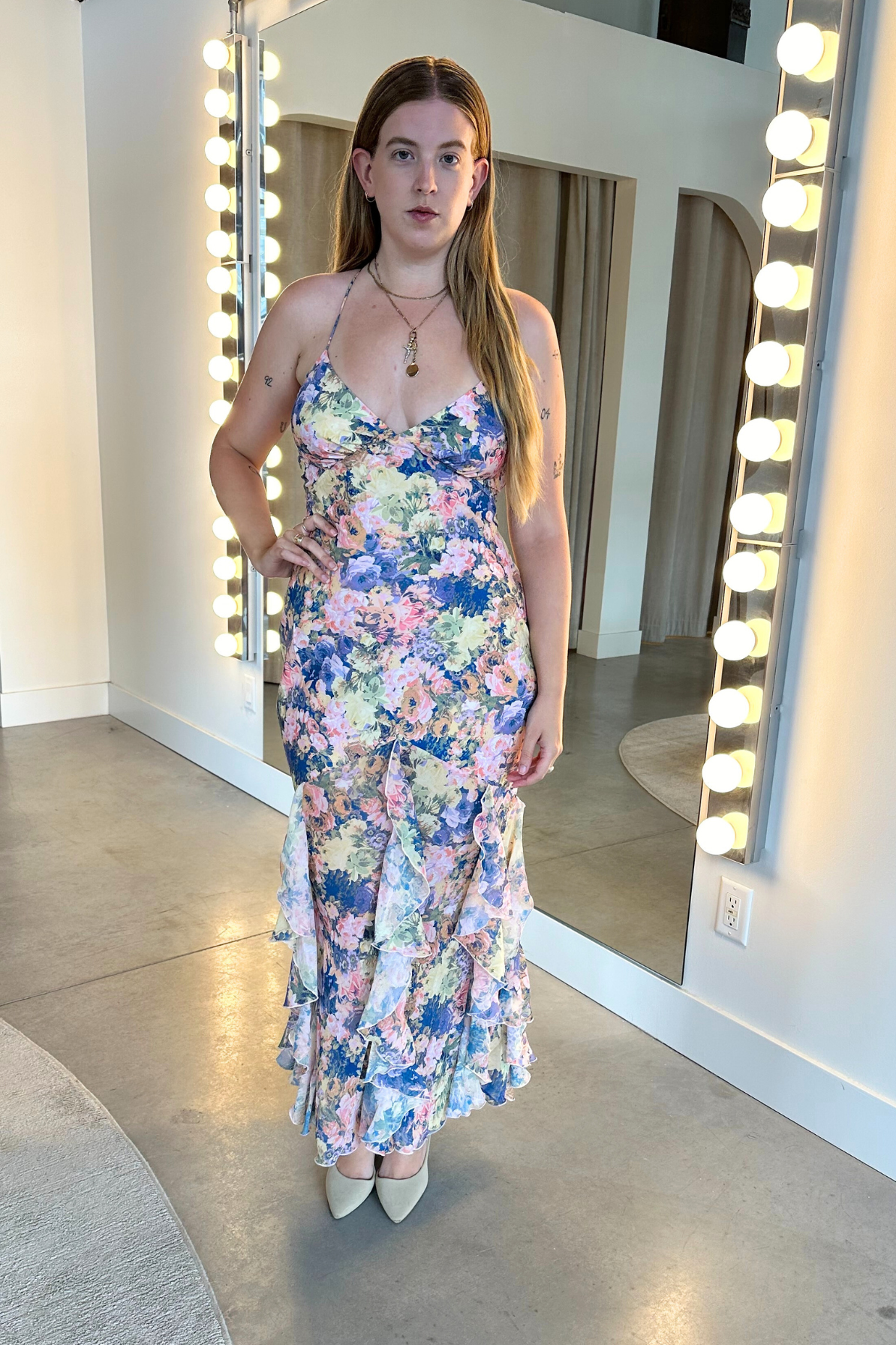 Elea Maxi Dress by For Love and Lemons - RENTAL