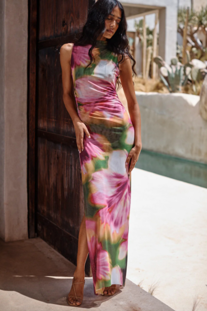 ワンピース Panama cotton dress MF5410_12NS_F0A08_S_OOO Cutout Zipper Sleeveless Floral Dress – COMMENSE