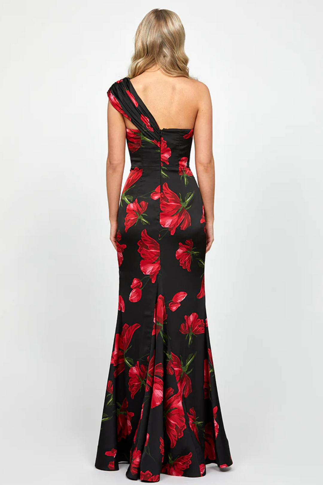 open lace back dress Dallas Gown by Bariano