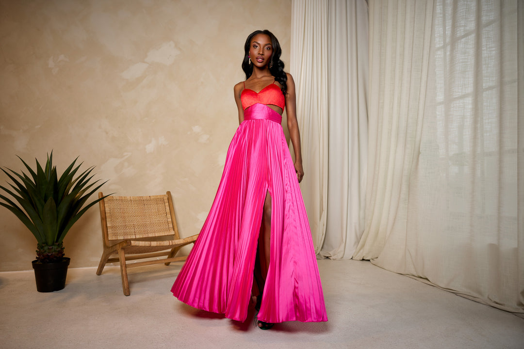 Elodie Gown in Magenta by AMUR - RENTAL – The Fitzroy