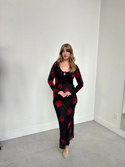 Selma Dress in Euphoria Noir by Realisation Par - RENTAL