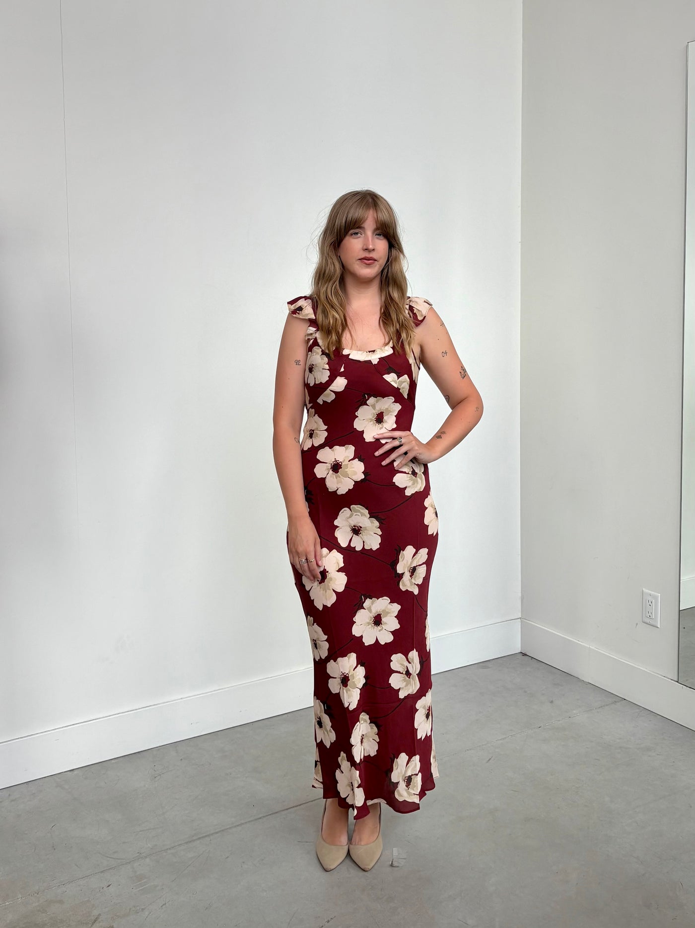 Soley Dress in Gardenia by Realisation Par - RENTAL