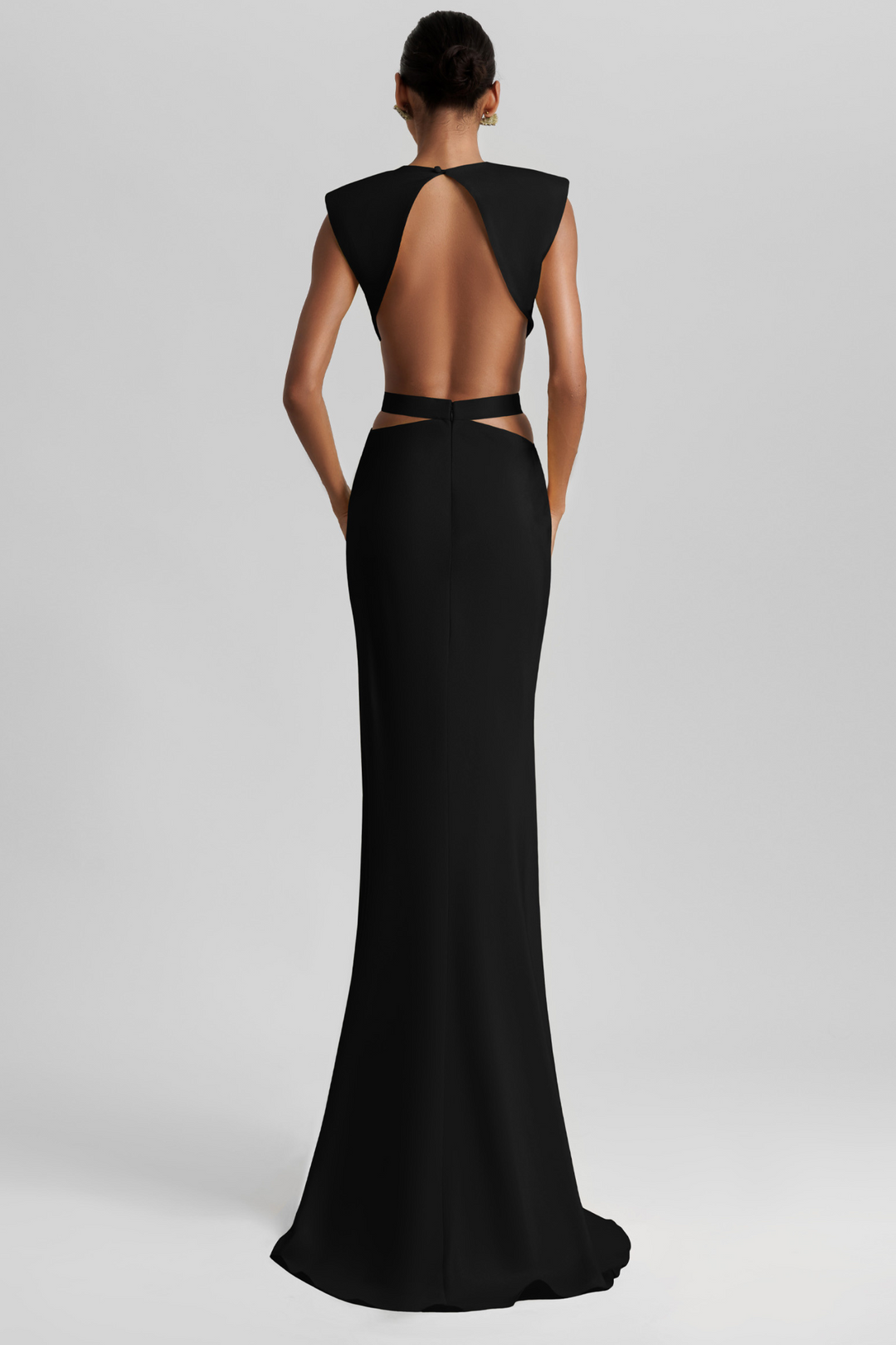 Quinn Gown in Black by Gemy Maalouf