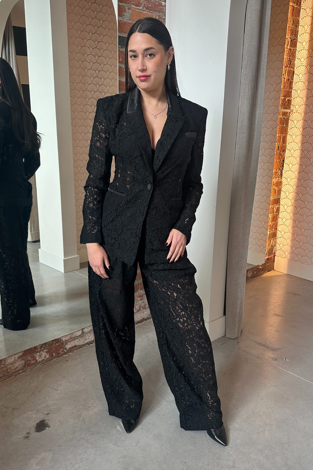Harlyn Lace Suit by Ronny Kobo