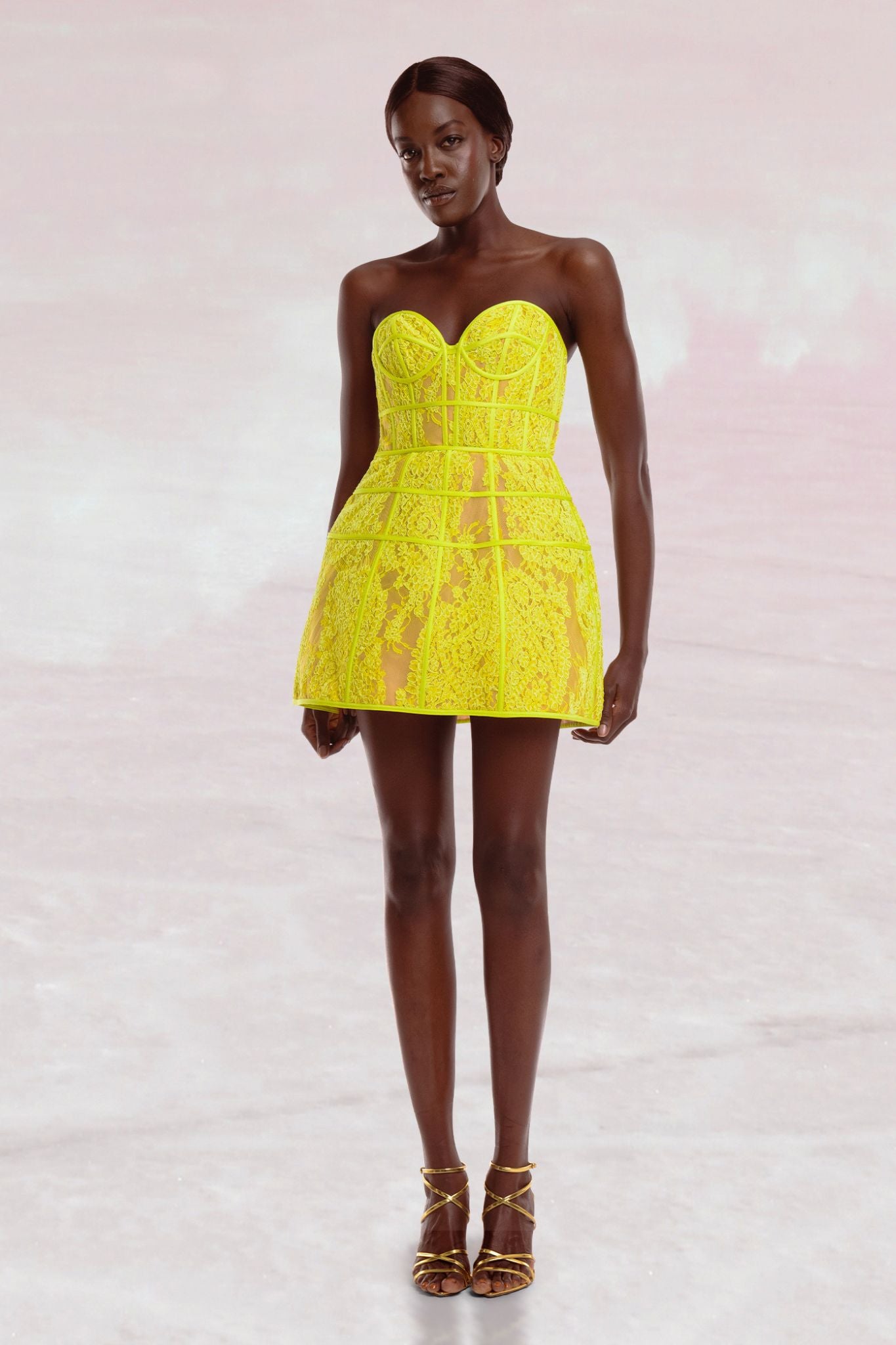 Cirque Structured Mini in Neon Lime by Helen O'Connor - FINAL SALE
