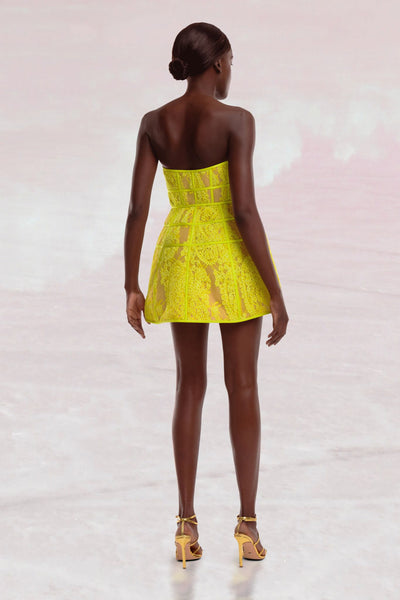 Cirque Structured Mini in Neon Lime by Helen O'Connor - FINAL SALE