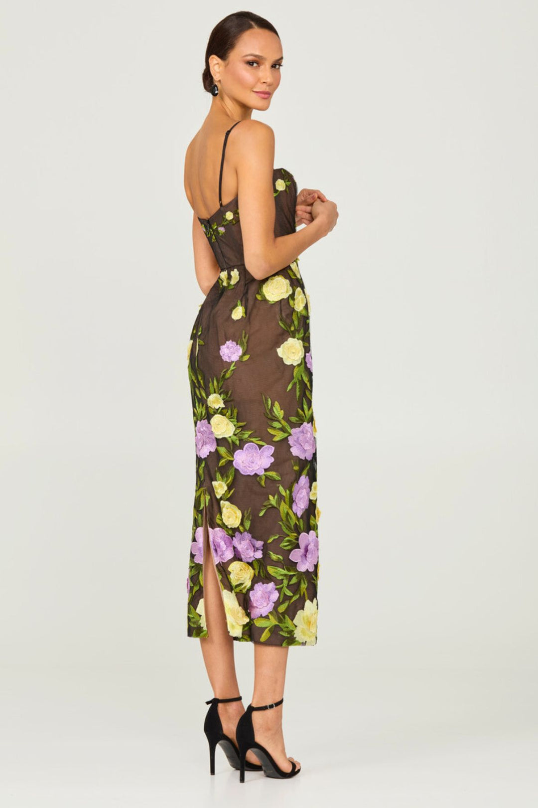 knee length dresses for ladies Aster Midi Dress by HELSI