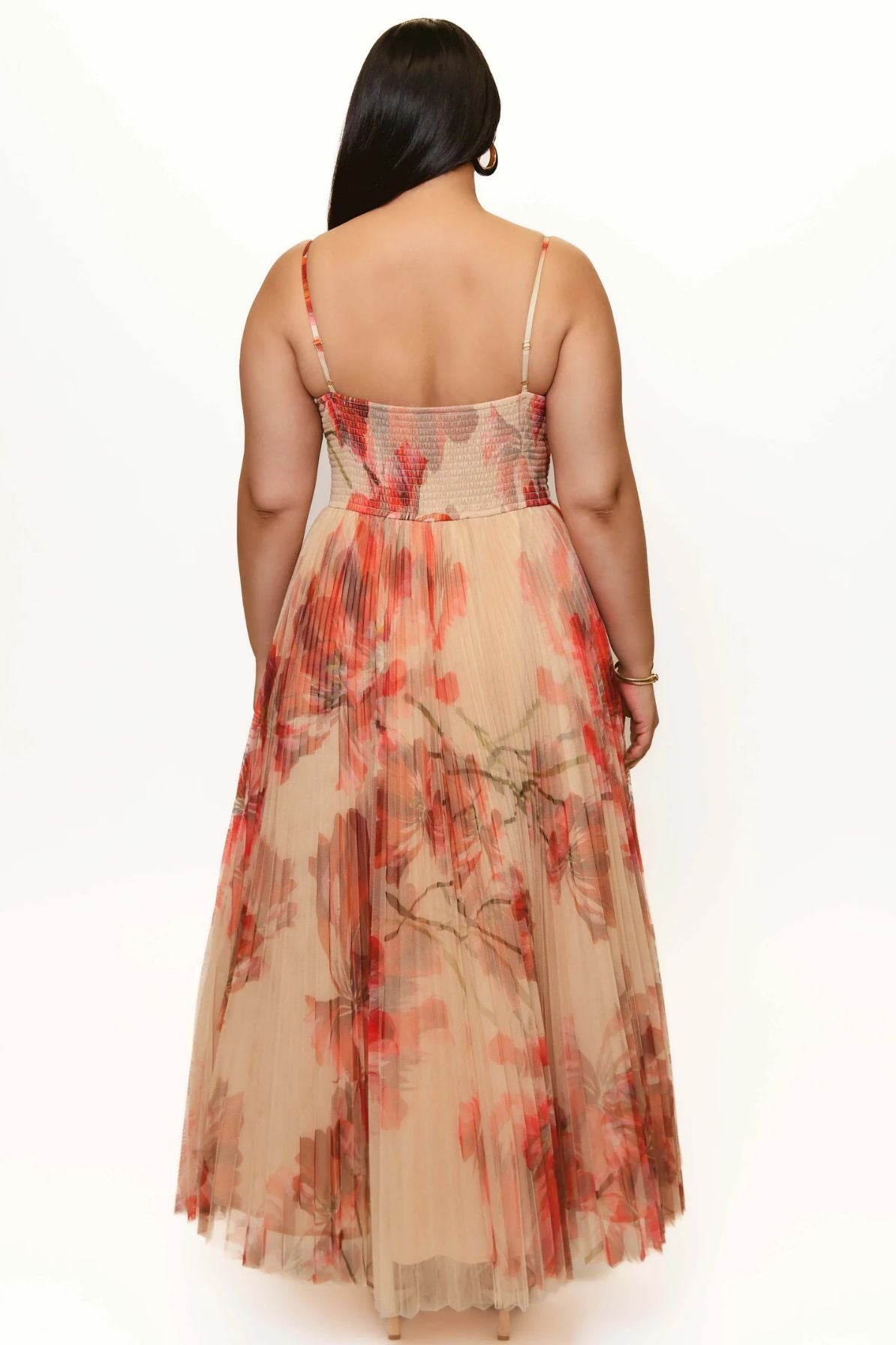 hutch brianna cocktail dress Hutch Brianna Sleeveless Bustier Pleated Tulle Maxi Dress