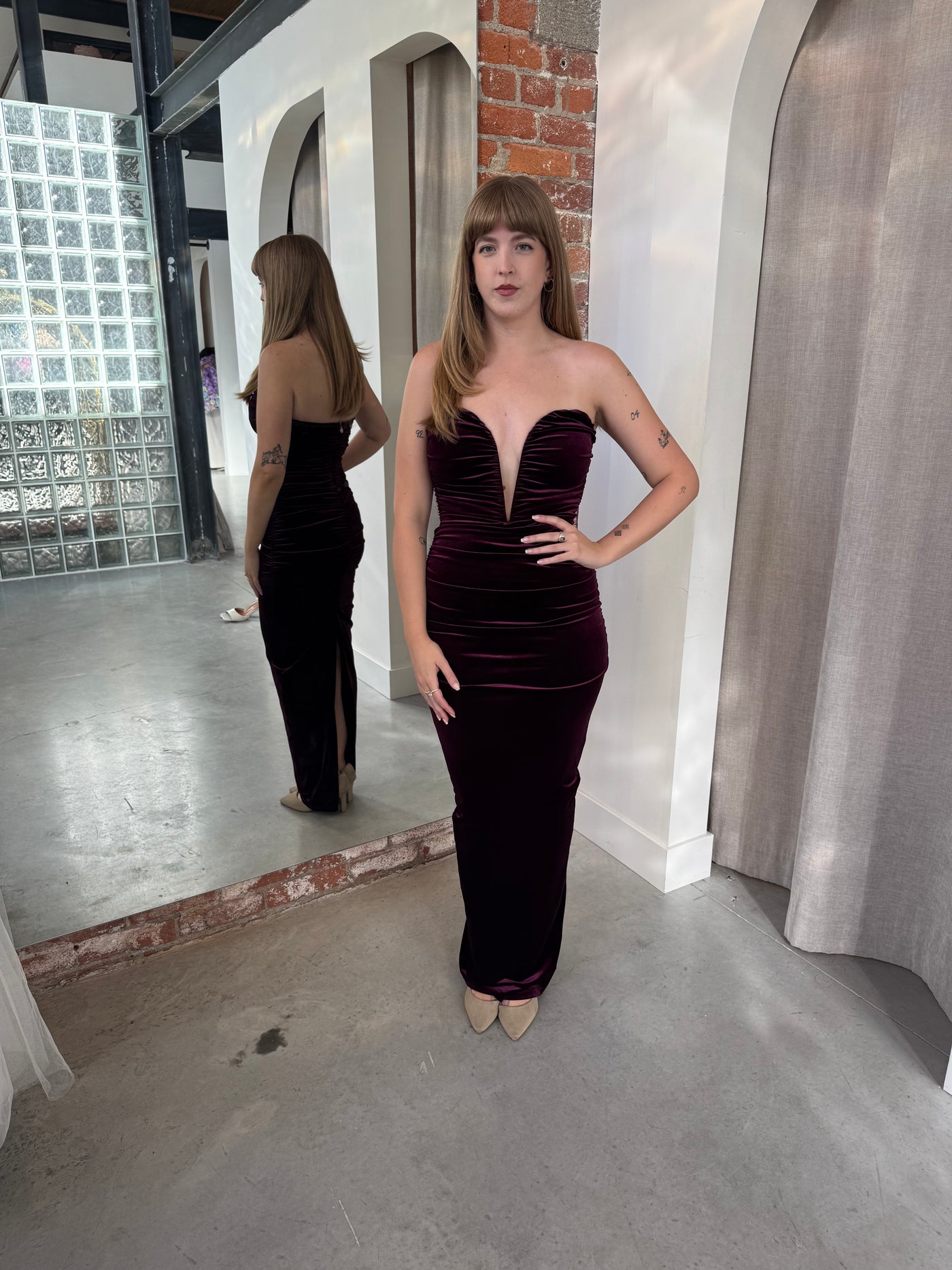 Nina Gown in Mulberry by Nookie - RENTAL