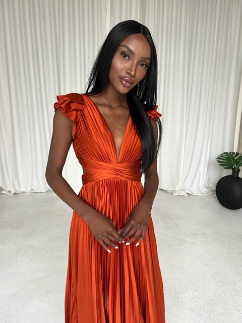 Cyrus Pleated Gown by Mac Duggal - RENTAL