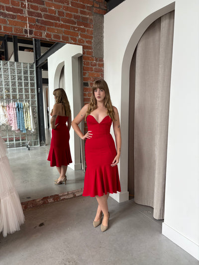 Charlene Strapless Dress by Amanda Uprichard - RENTAL