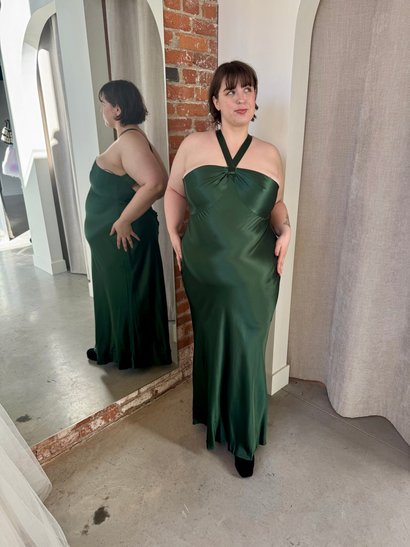 Losanna Satin Gown by Rixo London - RENTAL