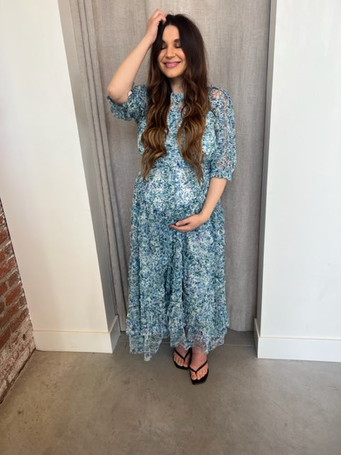 Daisy Ruffle Midi Dress by Mac Duggal - RENTAL – The Fitzroy