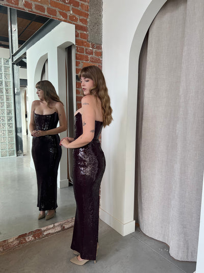 Venus Sequin Gown by Sau Lee - RENTAL