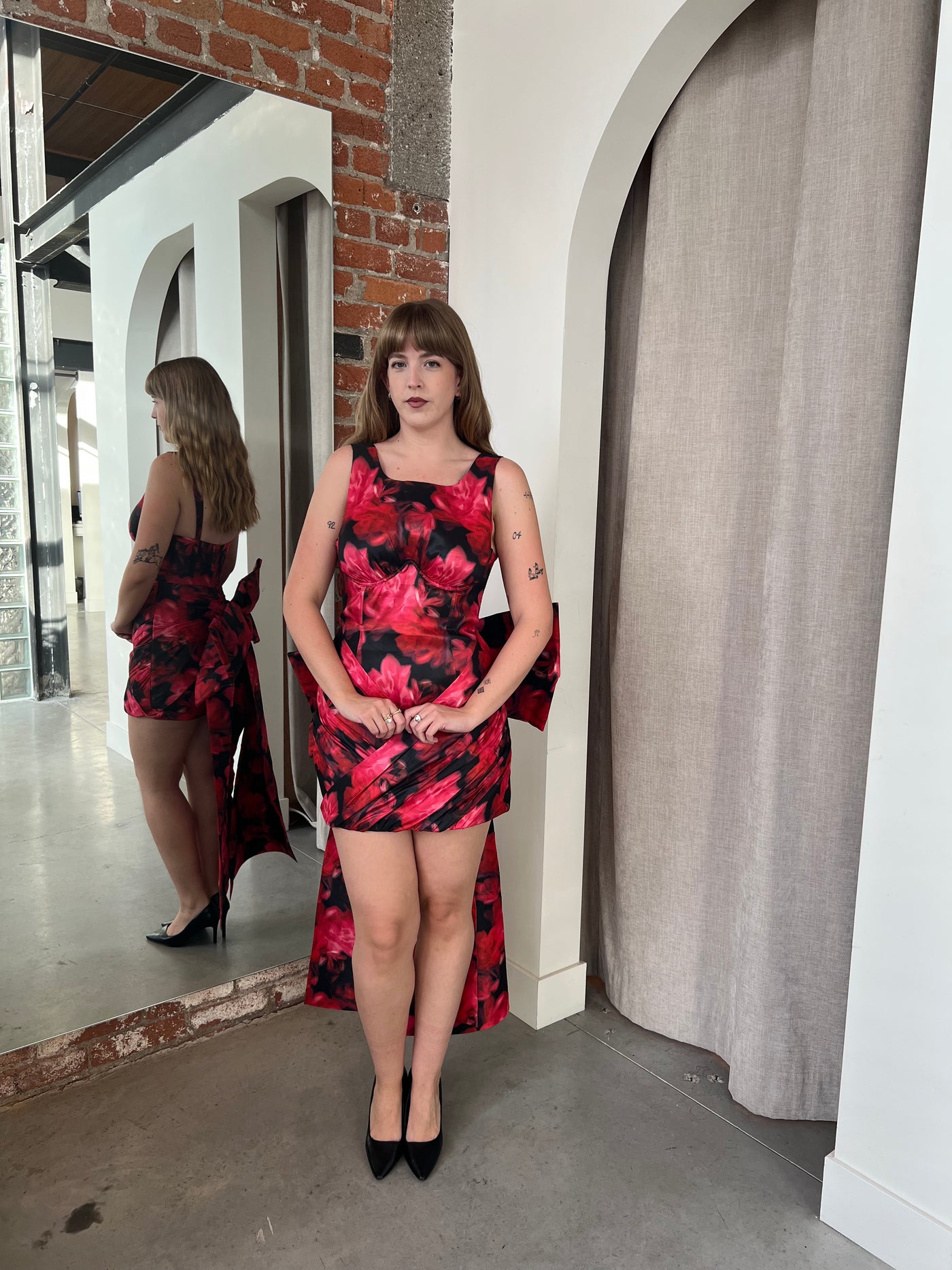 Dark Romance Mini Dress by For Love and Lemons - RENTAL