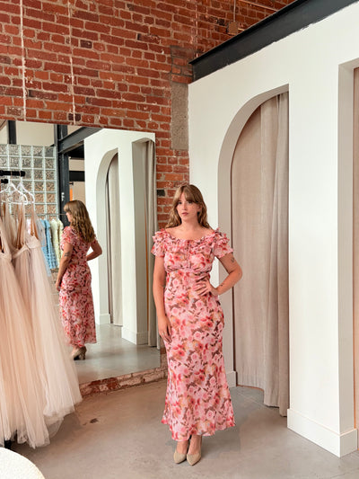 Florence Fallen Floral Maxi Dress by For Love and Lemons - RENTAL