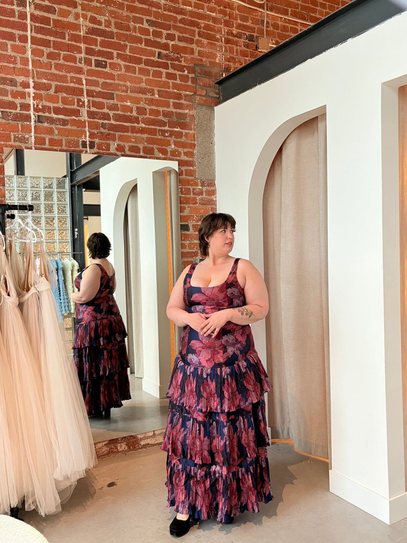 Luna Tiered Gown by Hutch - RENTAL