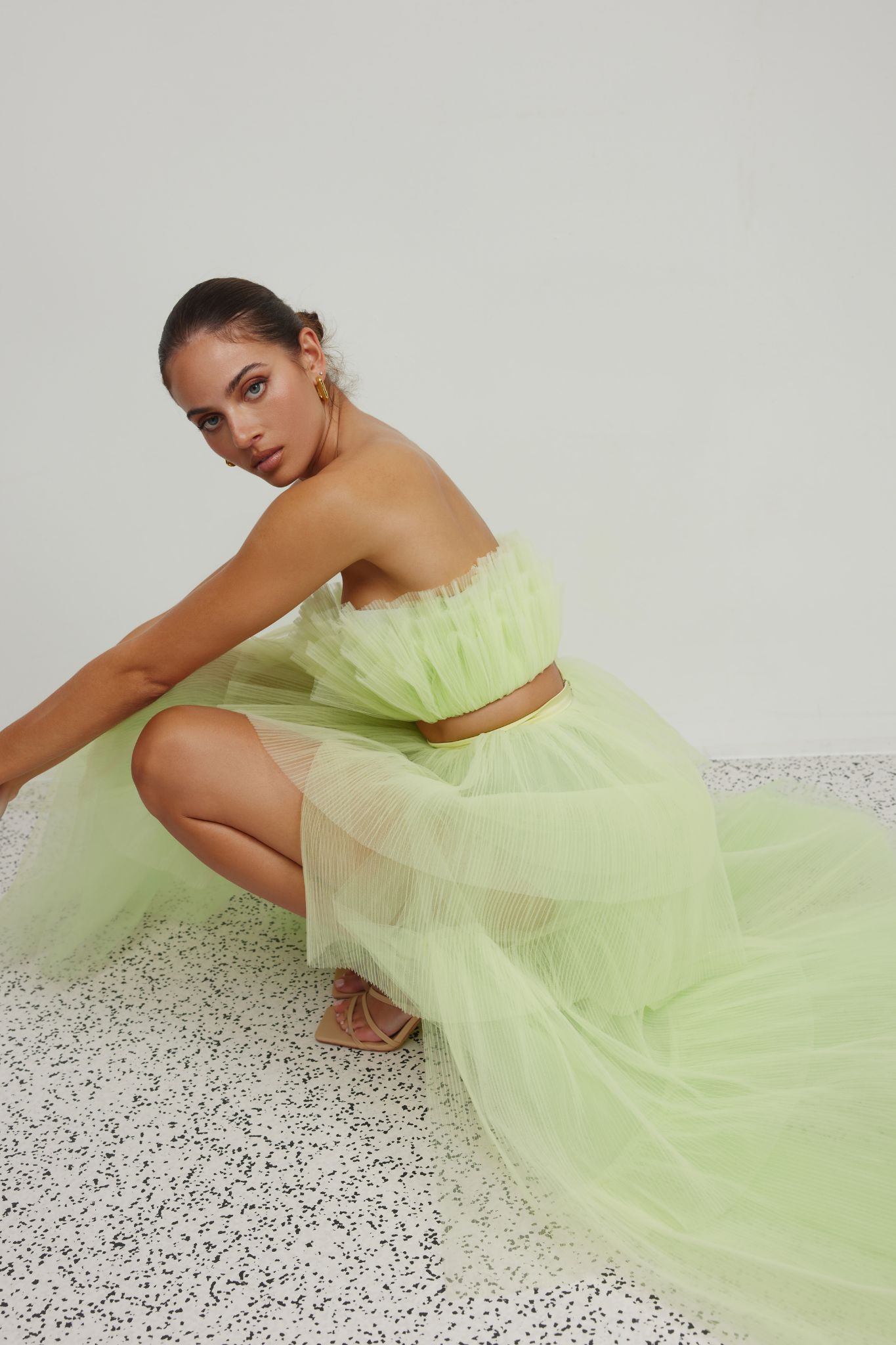Lorena Two Piece in Lime Green by Lexi - RENTAL
