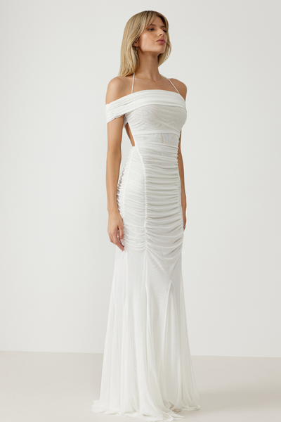 Xena Dress in White by Lexi - RENTAL